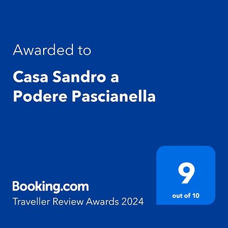 Vila Casa Sandro A Podere Pascianella Castelmuzio Exteriér fotografie